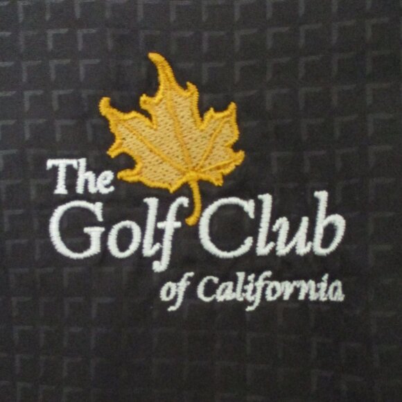 adidas ClimaProof Mens S/S Golf Club of Calif. Black 1/2 Zip Windshirt NWOT - XL - Picture 1 of 4